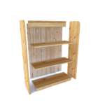 Pre Cut Pine Bookcase Kit: